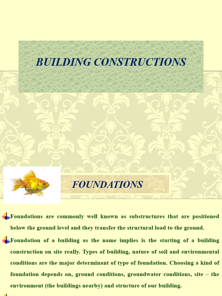 Building Construction | PDF | Foundation (Engineering) | Deep Foundation