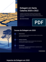 Estiagem em Santa Catarina 2020 e 2022