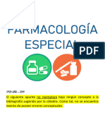 Farmacología Especial - Resumen