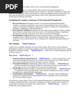 Master Thesis Environmental Management