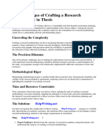 Research Methodology in Thesis