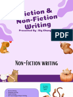 Non-Fiction and Fiction Writing