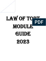 Law of Tort Subject Guide 2023