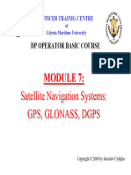 MODULE 7 - Satellite Navigation Systems GPS GLONASS DGPS
