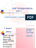 CC Unit 1, Letter Layout
