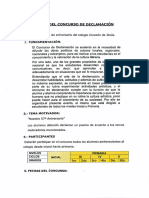 Bases Del Concurso de Declamación