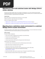 Migrating To A Two-Node Switched Cluster With Netapp Cn1610 Cluster Switches