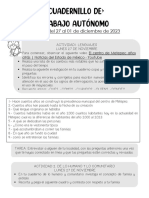 Cuadernillo de Apoyo Semana Del 27 Al 01 de Diciembre de 2023