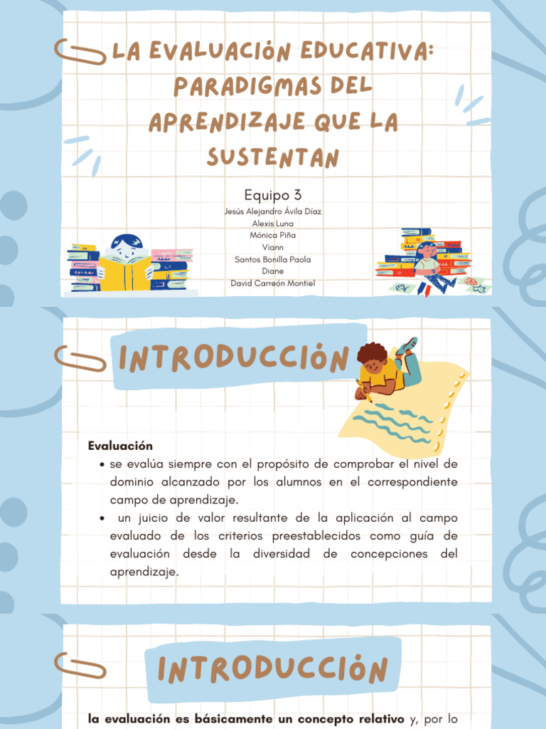 Paradigmas de Evaluación Educativa | PDF | Aprendizaje | Evaluación