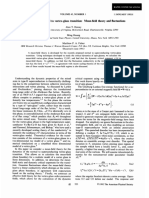 Dynamics of The Normal To Vortex Glass Transition Mean Field Theory and Fluctuations