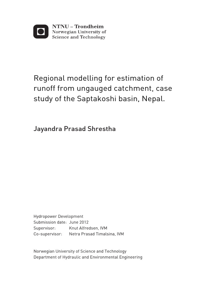 Fulltext01 | PDF | Hydrology | Drainage Basin