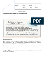 Prova de Habilidade de Redação - 7º Ano - I Unidade