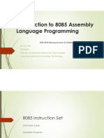 8085 Instruction Set & Writing Assembly ProgramFile