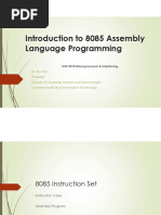 8085 Instruction Set & Writing Assembly ProgramFile