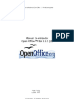 Manual Utilizador Writer OOo Pt