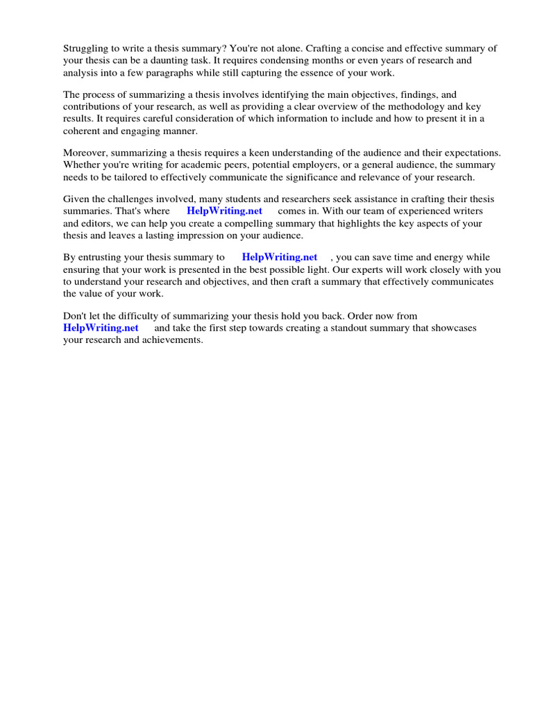 How to make a good summary of a thesis pdf image segmentation thesis