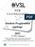 2023 VCE CCAFL Exam Preparation Booklet
