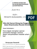 Sifat-Sifat Operasi Bilangan