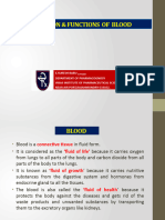 Blood Properties and Functions