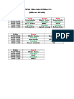 Jadwal Pelajaran Kelas 3c Selama Puasa