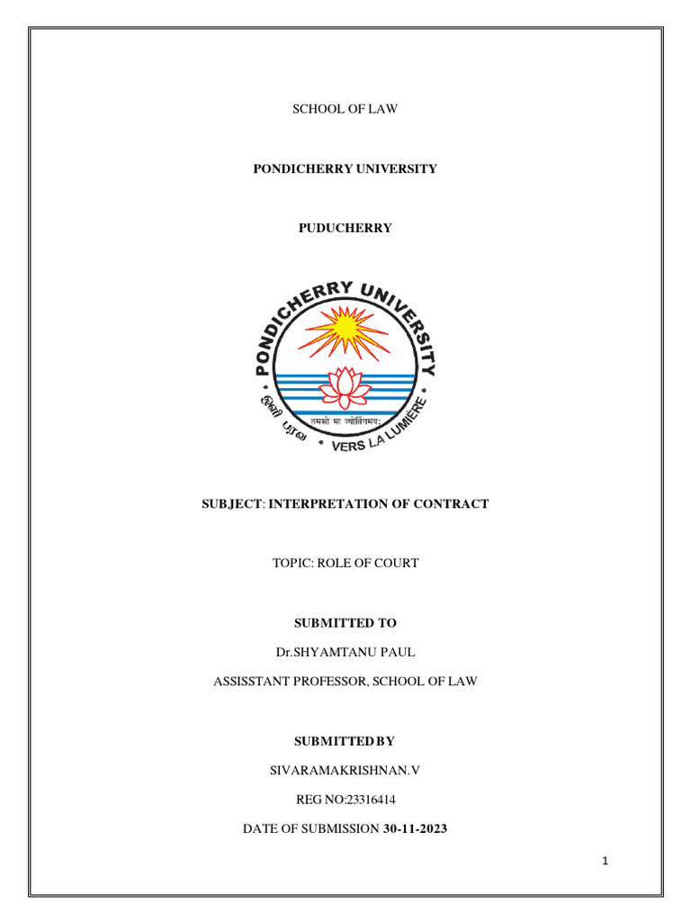 Interpretation Of Contract 9 Pdf Alternative Dispute Resolution