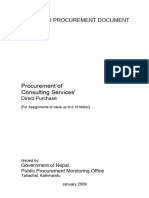 Procurement of Consulting Services'