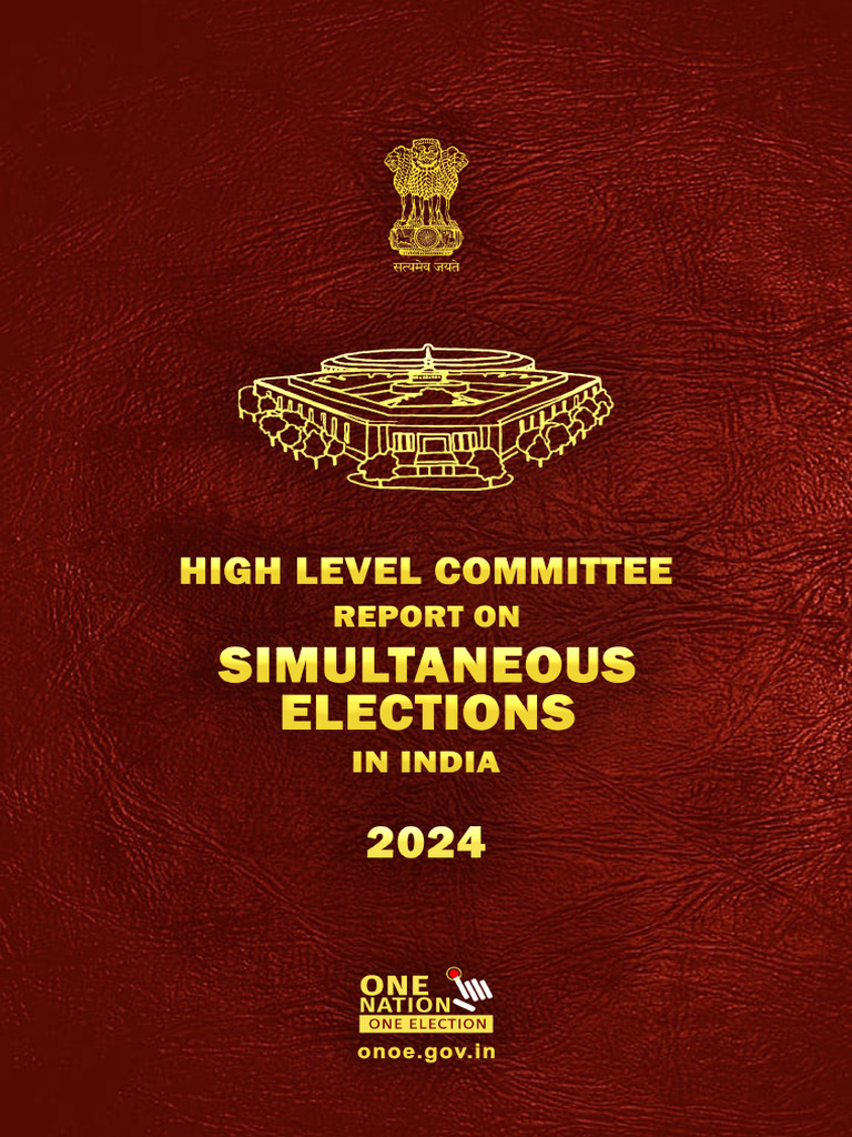 High-Level Committee on Simultaneous Elections | PDF | Government ...