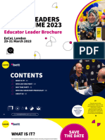 Hosted Leaders Programme 2023 - Educator Leader Brochure