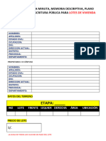 Formularios para Minutas y Contratos A Plazos para Lotes de Vivienda y Mercado PDF