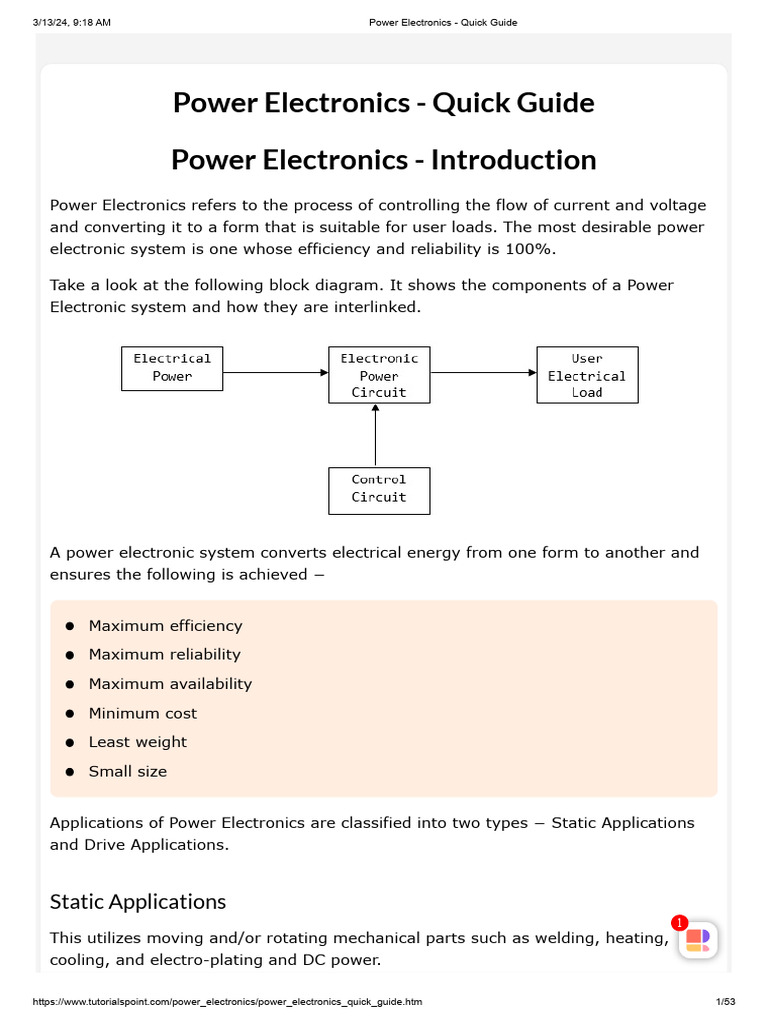 Power Electronics - Quick Guide | PDF | Bipolar Junction Transistor ...