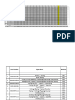 CNC VMC Production Sheet Format