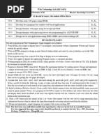 KCS-652-WebT Ech Lab Syllabus