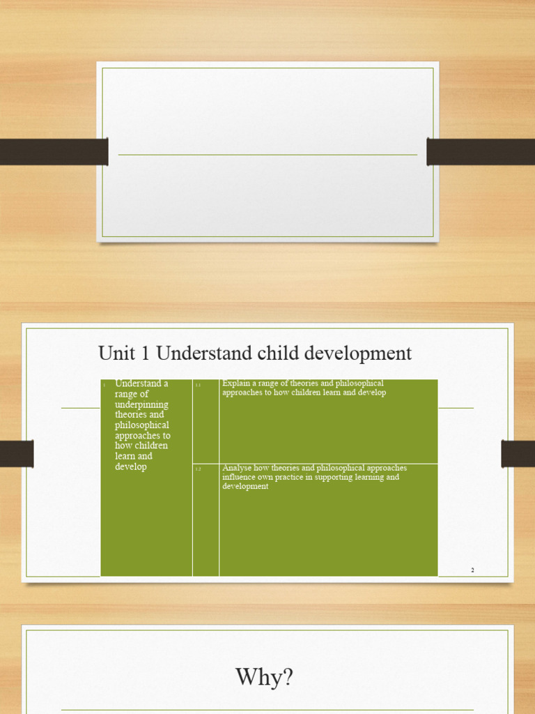 Lesson One Early Childhood Understand Child Development | PDF ...