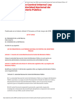 ¡Adiós Fiscalía de Control Interno! Ley 30944 Crea La Autoridad Nacional de Control Del Ministerio Público - LP