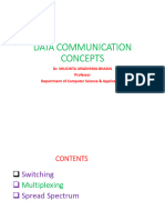 Notes - 1053 - UNIT - II - Lesson 9 - Switching Multiplexing Spread Spectrum