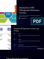 Introduction To MIS Management Information Systems