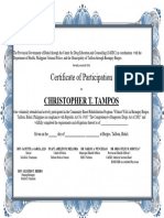 Sample Certificate For Moving Up