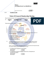 Gen Assembly Letter