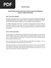 Getafe - HAPAG Narrative Report
