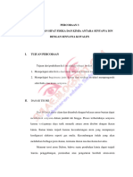 Percobaan 3 Perbandingan Sifat Fisika Dan Kimia Antara Senyawa Ion Dengan Senyawa Kovalen