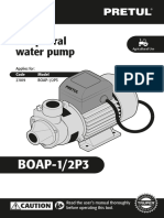 Manual de Instalación Bomba de Agua Pretul