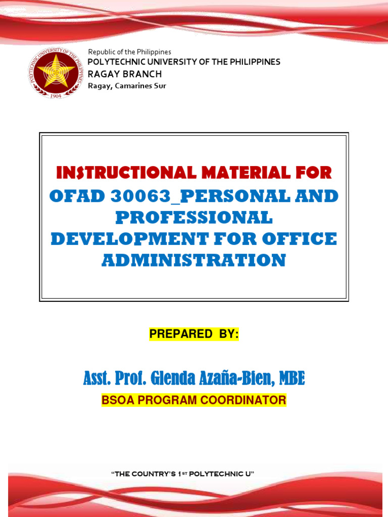 Personal and Professional Development Guide | PDF | Psychological ...