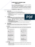 Semi Detailed Lesson Plan JHS Math