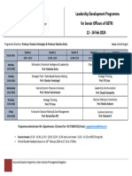 Programme Schedule