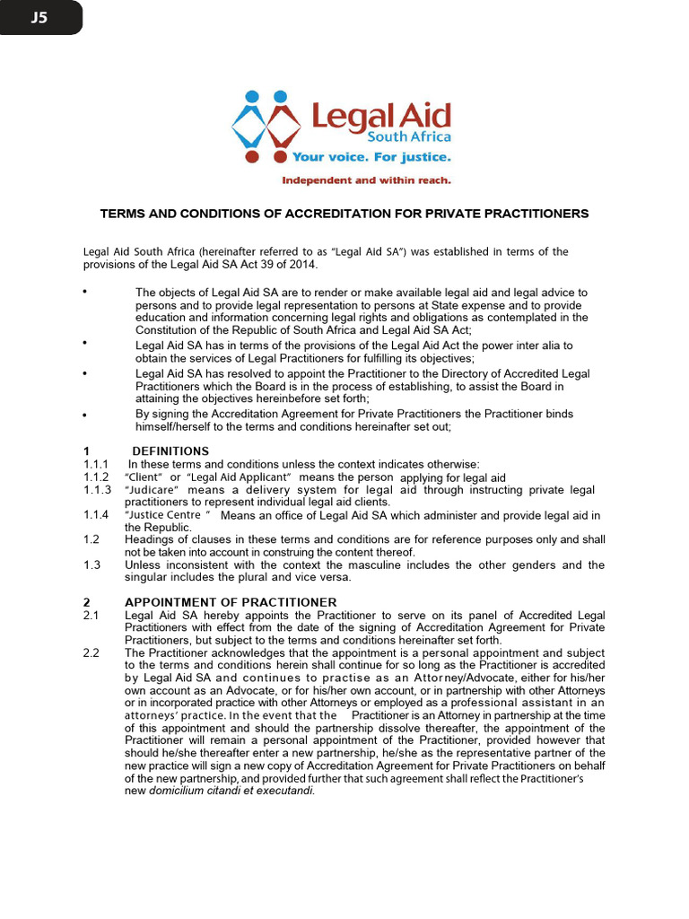 Accreditation Terms for Legal Practitioners | PDF | Legal Aid | Lawsuit