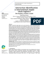 Risk Interaction Identification in International Supply Chain Logistics