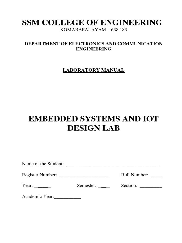Embedded and Iot Lab-20.02.2024 | PDF | Multiplication | Embedded System