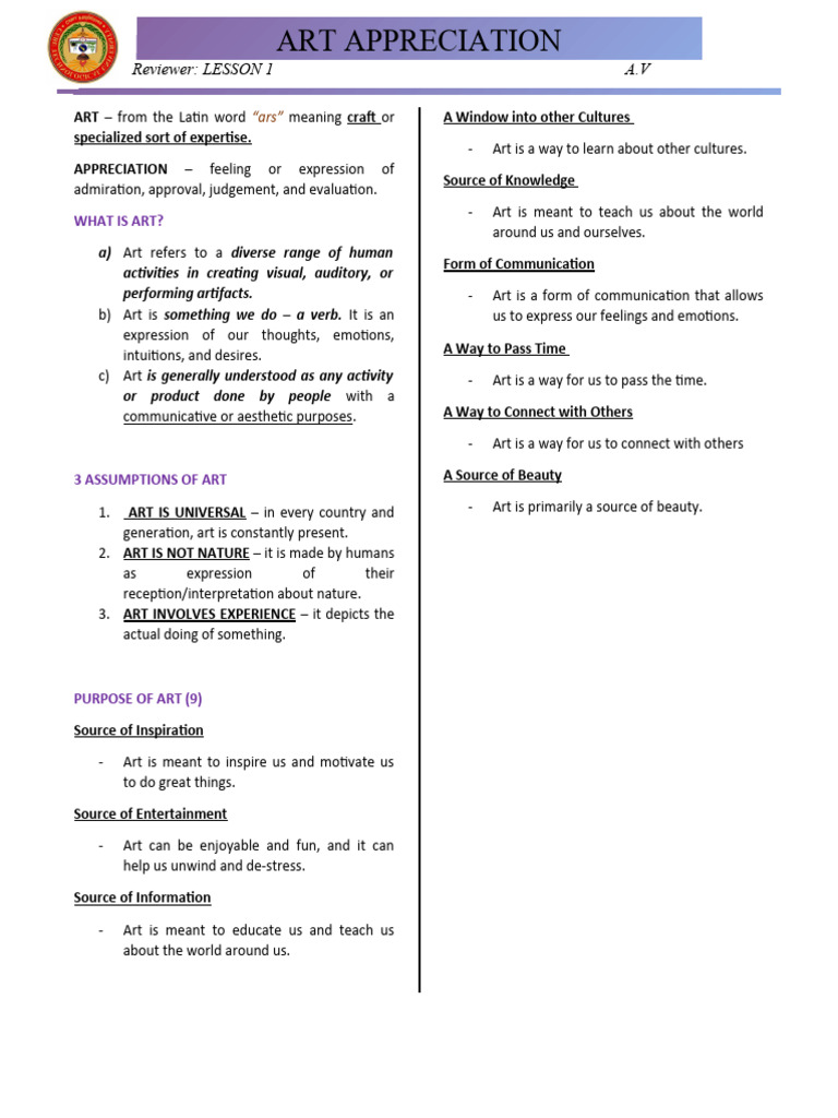 Intro to Art Appreciation | PDF | Art