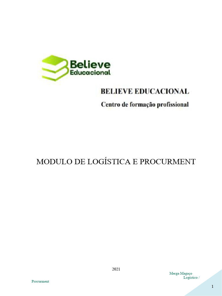Módulo de Logística e Procurement | PDF | Logística | Transporte