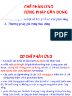 Bài 3.Trạng thái dừng và cơ chế phản ứng phức tạp